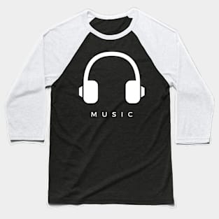 Music Audio Headphones Baseball T-Shirt